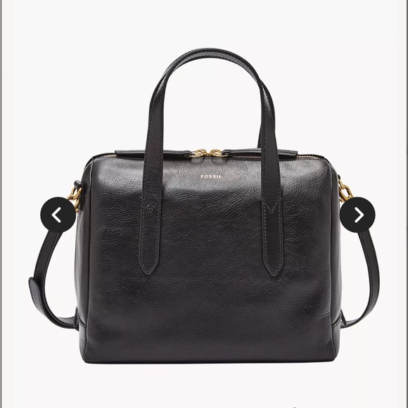 Fossil Black Leather Handbag - Picture 1 of 3